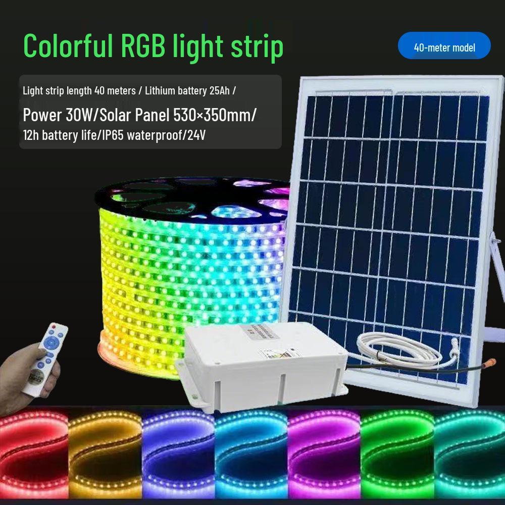 Waterproof Outdoor RGB LED Strip Lights with Remote Control