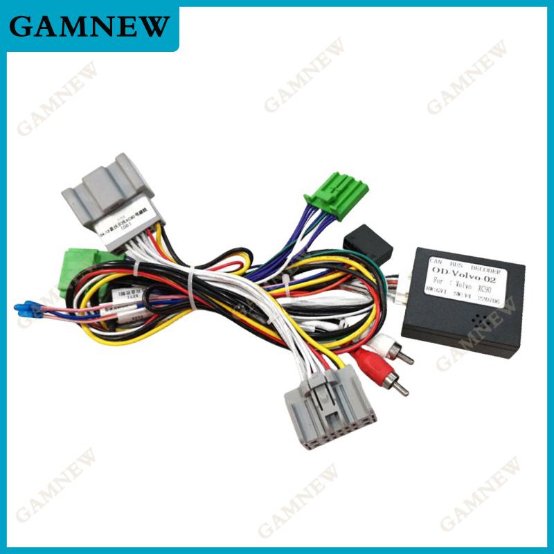 

Автомобильная 16-контактная аудиопроводка с блоком Canbus для Volvo XC90 2009-2013 Адаптер проводки для установки неоригинальной стереосистемы Low End