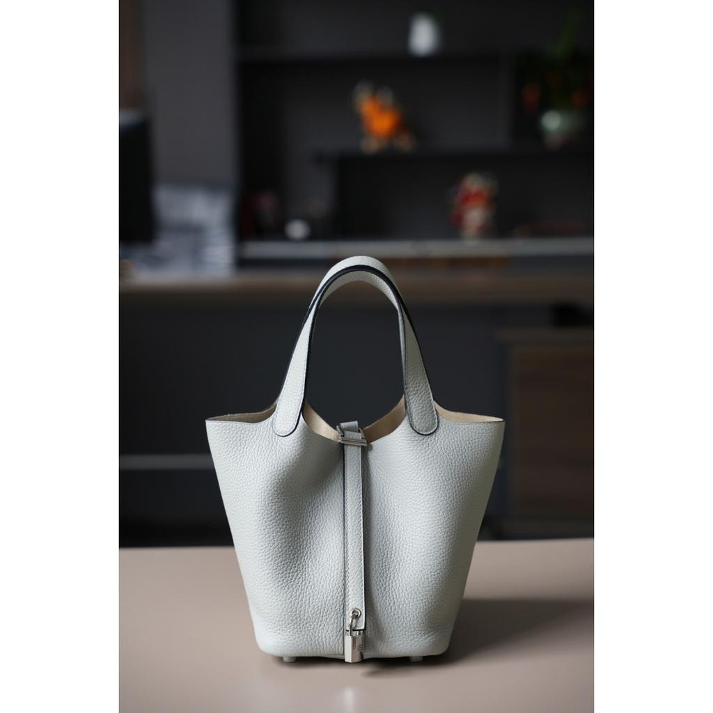 TC First Layer Cowhide Wax Thread Hand-sewn Vegetable Basket All-steel Hardware Brushed Oil Edge Handbag Craftsman Code