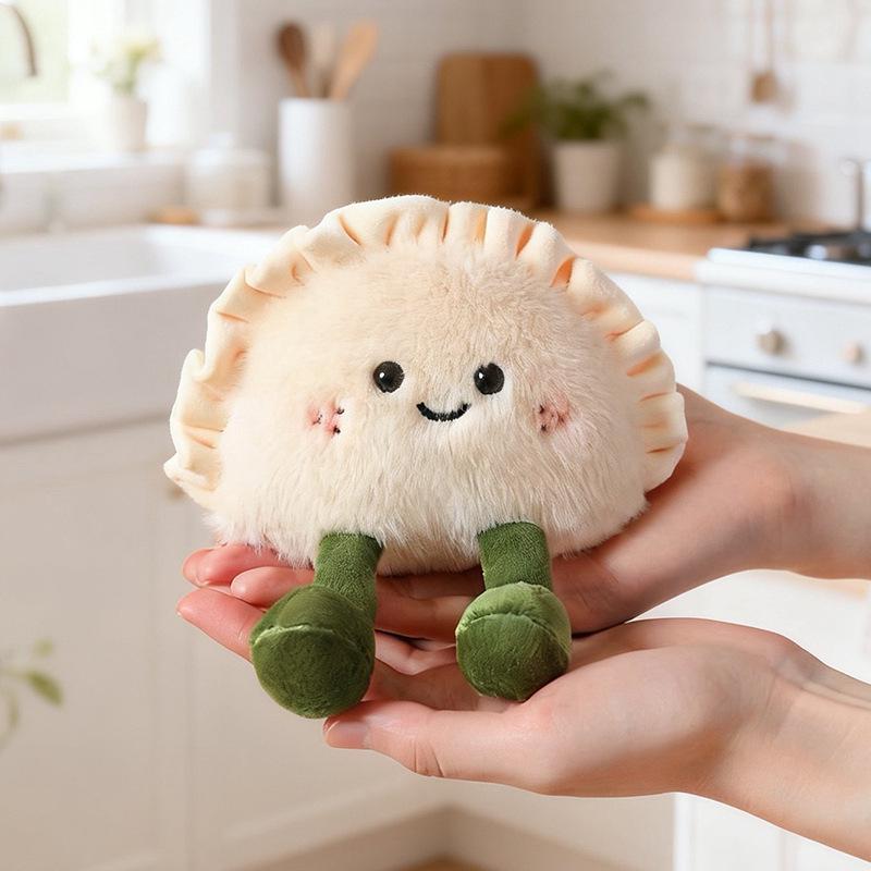 Fun Cookie Donut Magnet Sticker & Dumpling Plush Toy - Trendy Desk Companion and Playful Gift