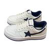 White Dark Blue Color Matching Niche Board Shoes Women's Autumn New Versatile Sports and Leisure White Shoes