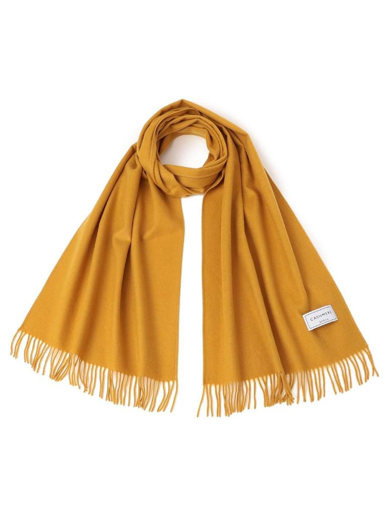 SHIPS Any Cashmere Check/Solid Single Stole for Men, 718380069, Camel, One Size