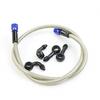 Motorcycle Steel Hydraulic Brake and Clutch Hoses, Equipped with Two M10 Brake Screws, Suitable for All Types of Motorcycles.
