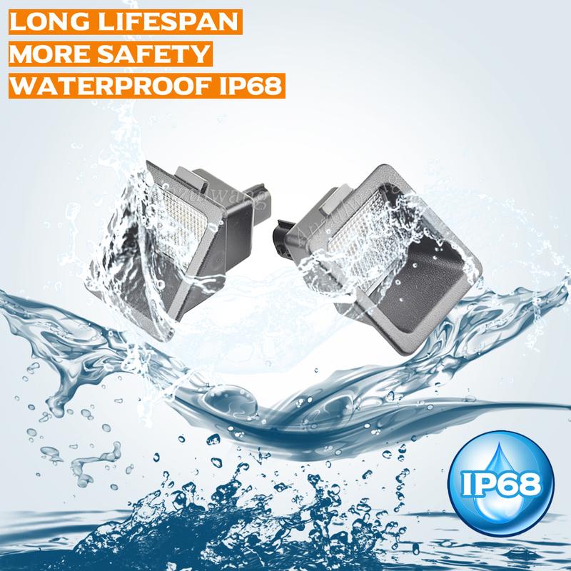 OEM#:26510-EZ00A LED Number Plate Light For Nissan Titan A61 2016- Frontier(D41) - Error Free License Plate Lamp