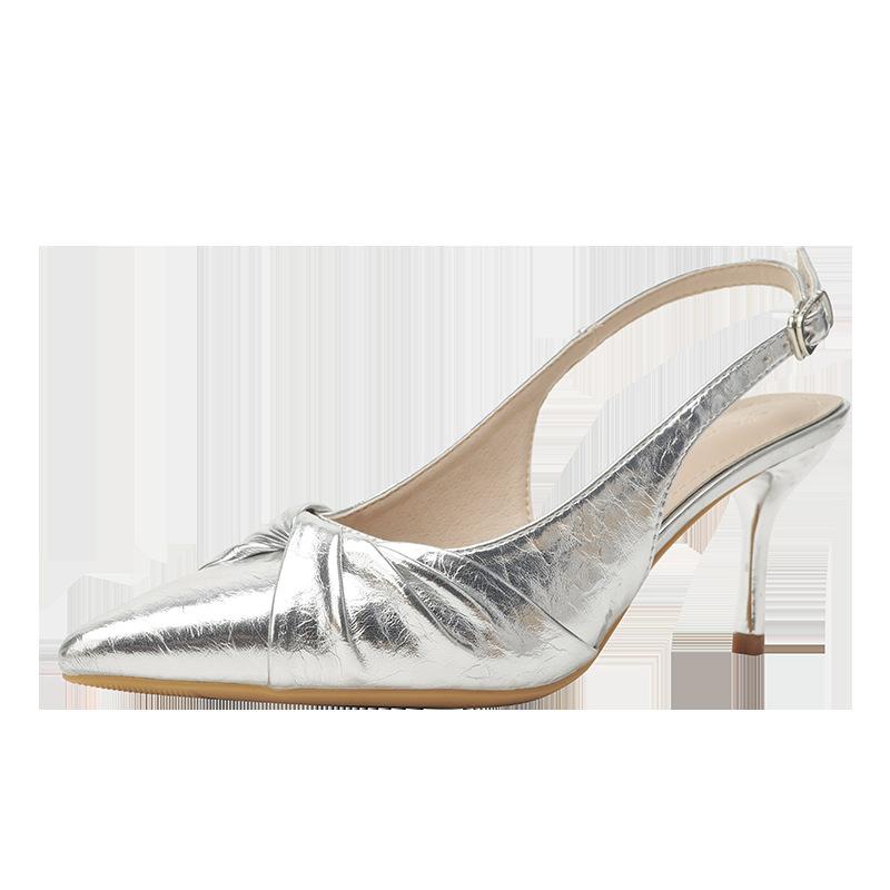 

Женская обувь 2025 Лето Пуанты Тонкий каблук Высокие каблуки Сексуальная Вечеринка Стриптизёрши Каблуки Ремешок с пряжкой Стиль платья Босоножки на высоком каблуке 41