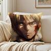 Epic Historical Anime V-Vinland Saga 3 Cushion Cover Linen Pillowcase Soft For Sofa Bed Home Room Decor