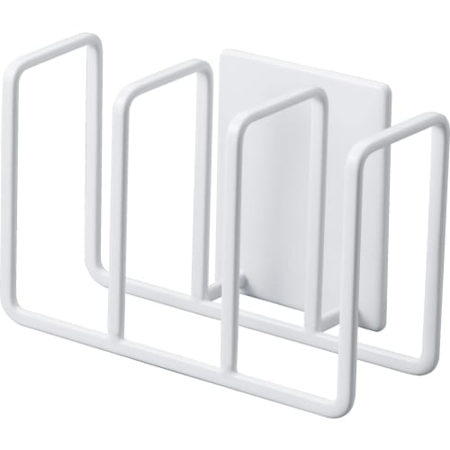 Yamazaki Magnetic Sponge Holder, 3-Row, White, Approx. W12.5 x D7 x H8.5cm, Tower Sponge Holder, Easy to Clean, Product Number: 3282