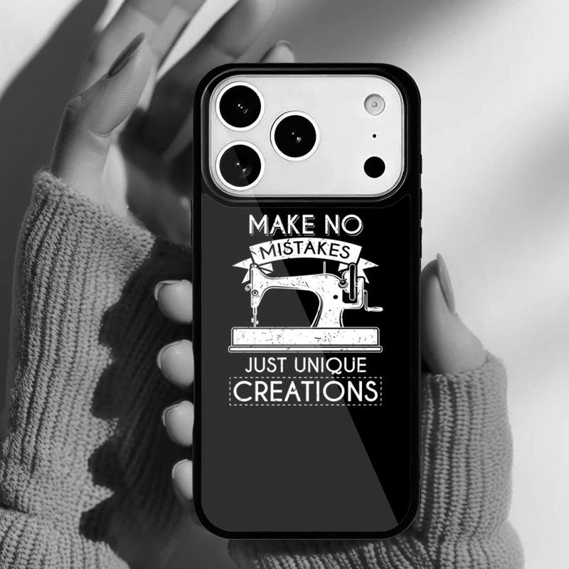 Sewing Heartbeat Phone Case for iPhone 17 Air 16e 15 14 13 Pro Max Back Cover for 12 11 Pro Coque