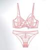 Lace Ultra-thin Bra, French Underwear, Women's Big Breasts Show Small Breasts, Breasts Gather Pure Desire, Sexy Transparent Bra