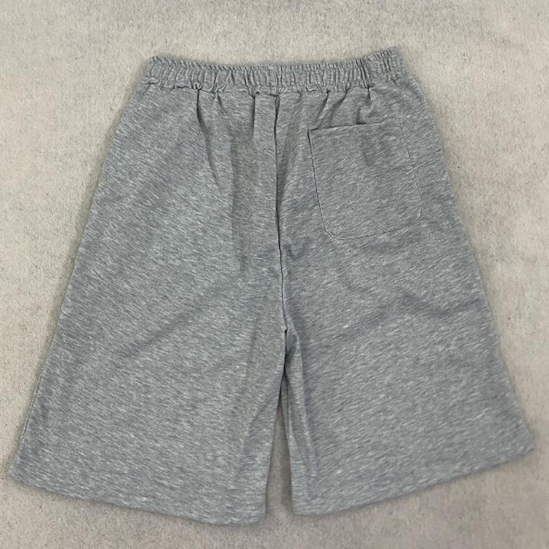 European and American pure color casual high street hip-hop street Y2K embroidered shorts