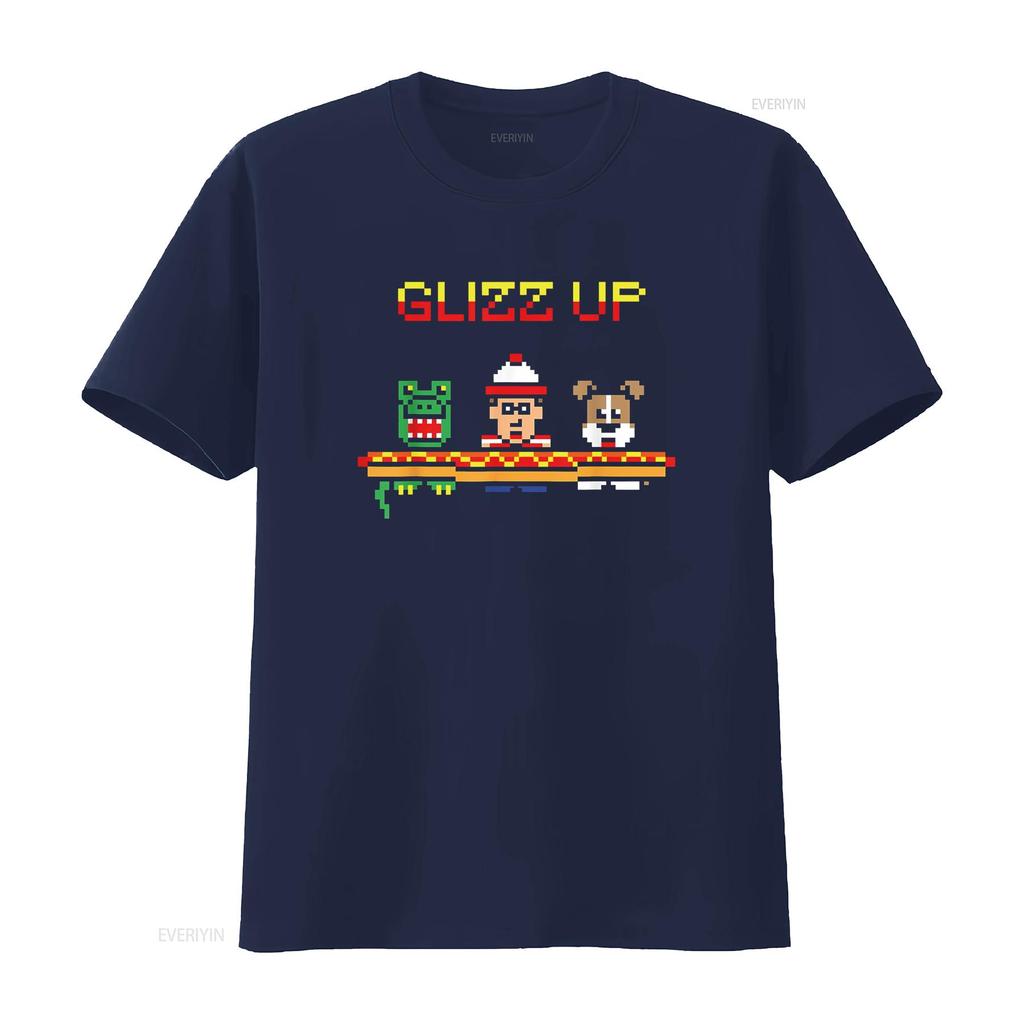 Glizz Up Funny Hot Dog Cute Vintage Retro For T Shirt vintage Washed Soft Unisex Top For Everyday Wear homme graphic fashion