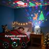 Ocean Snowflake Christmas Theme Led Rotation Projector Night Light For Childrens Sleep Room Decor