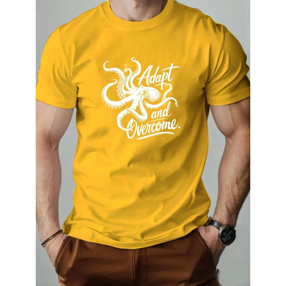 Male T-Shirt Cotton Graphic Tees for Men 2025 Trendy Fashion Print Summer Casual Soft Breathable Crewneck Daily Top