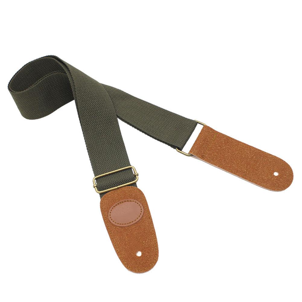 IRIN Comfortable Cotton Woven Folk Guitar Shoulder Strap (Brown)