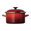 Le Creuset EOS Cherry Cast Compatible Japanese Casserole, 20cm, Red, Iron, Enamel, Gas/Induction [Official Product]