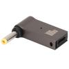 Type C Female Input to DC Adapter PD Fast Charging Chip Aluminum Alloy Material Elbow Design 100W Notebook Power