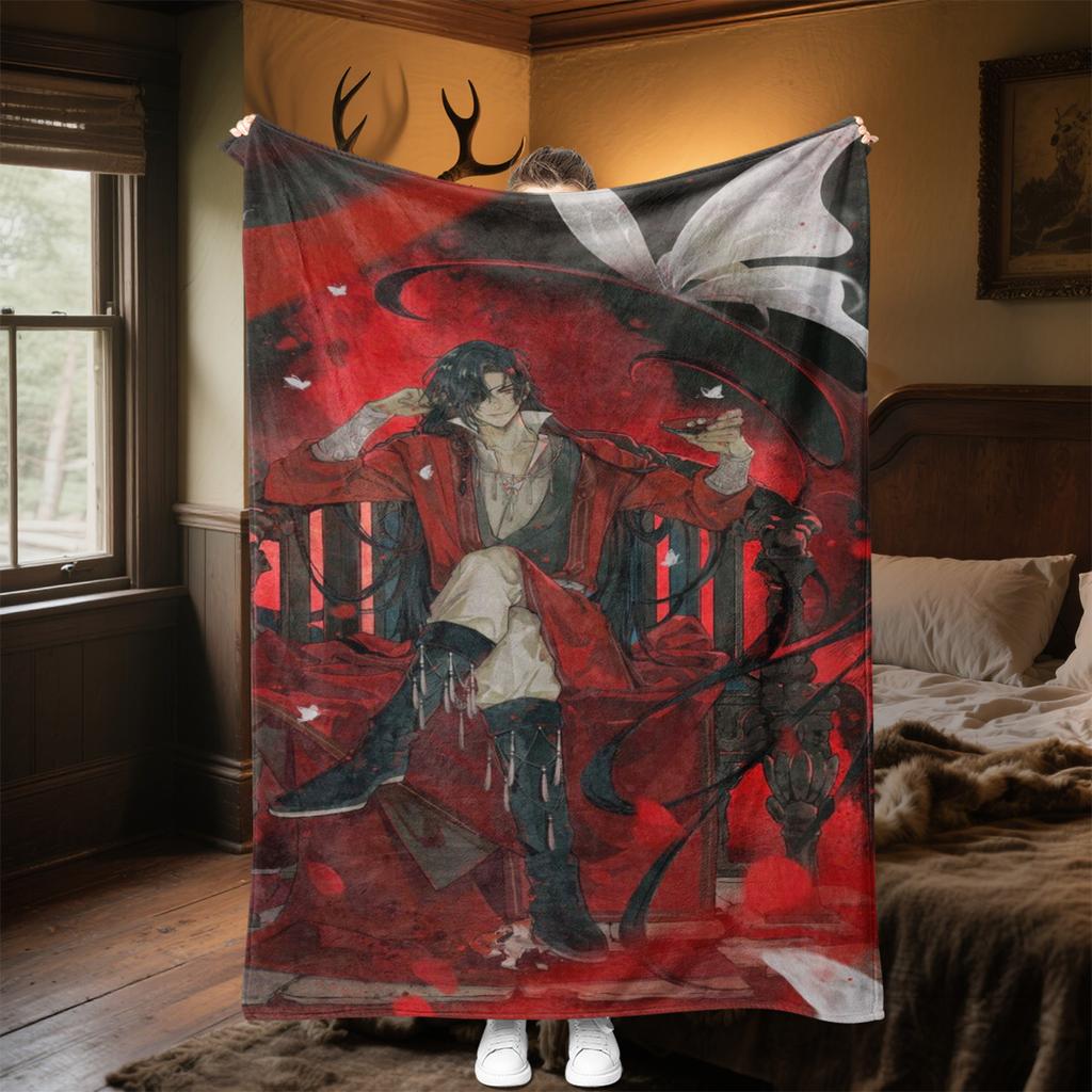 Heaven Official's Blessing Blanket Soft Comfortable All Seasons Perfect Sofa Office Naps Outdoor Travel Makes Great Gift