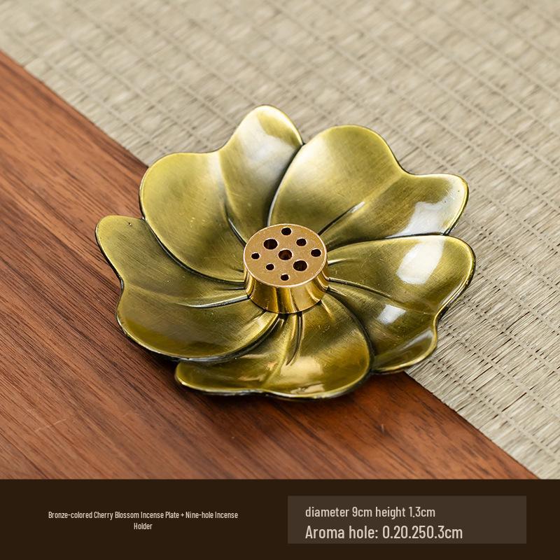 Antyczny dwuwarstwowy uchwyt na kadzidło lotosowe na ceremonię herbaty i kadzidło Buddy, wielopory palnik na kadzidło sandałowe.