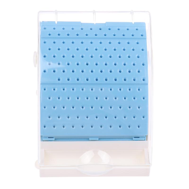 

142 отверстия Бокс для зубных боров Инструменты стоматолога Кейс для боров Дезинфекция Органайзер Держатель Пластик Высокое качество Держатель стоматологических инструментов синий