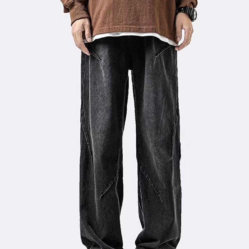 Jeanswest Men's Straight-Leg Loose Fit Outdoor Denim Pants