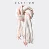 Two-color Splicing Contrasting Scarf, Male and Female Students Gift, Winter New Versatile Fringed Shawl, Warm Scarf, Korean Version