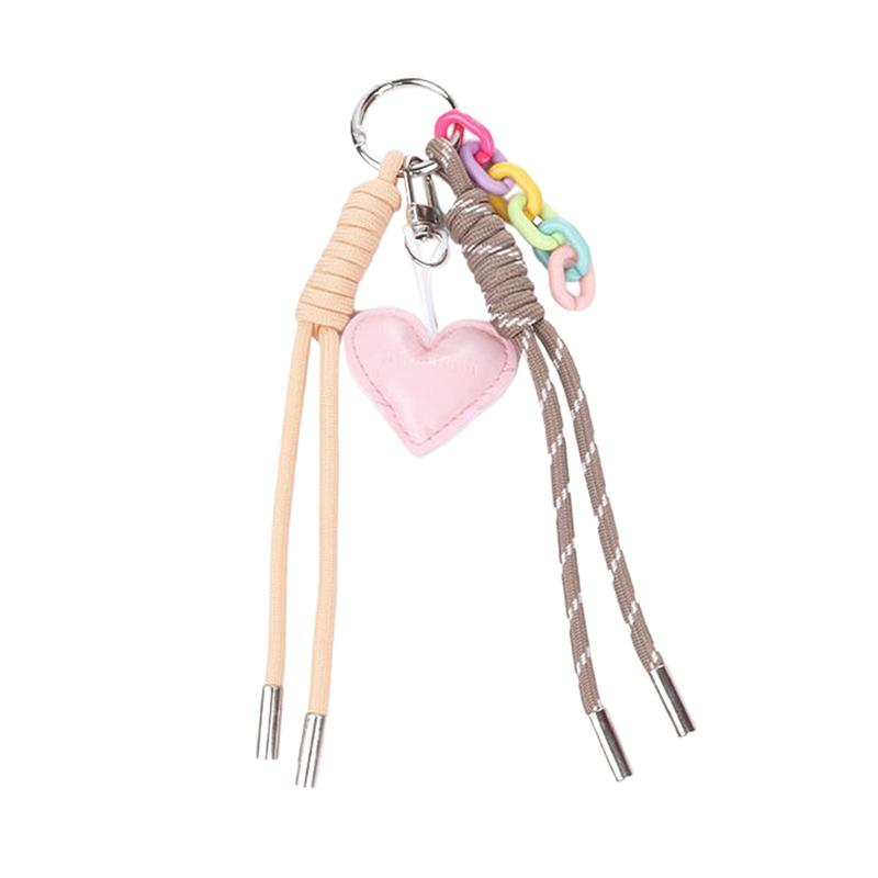 Handmade Keychains Diy Bags Pendants Smiling Faces Woven Ropes Cute Accessories Woven Ropes Decorations