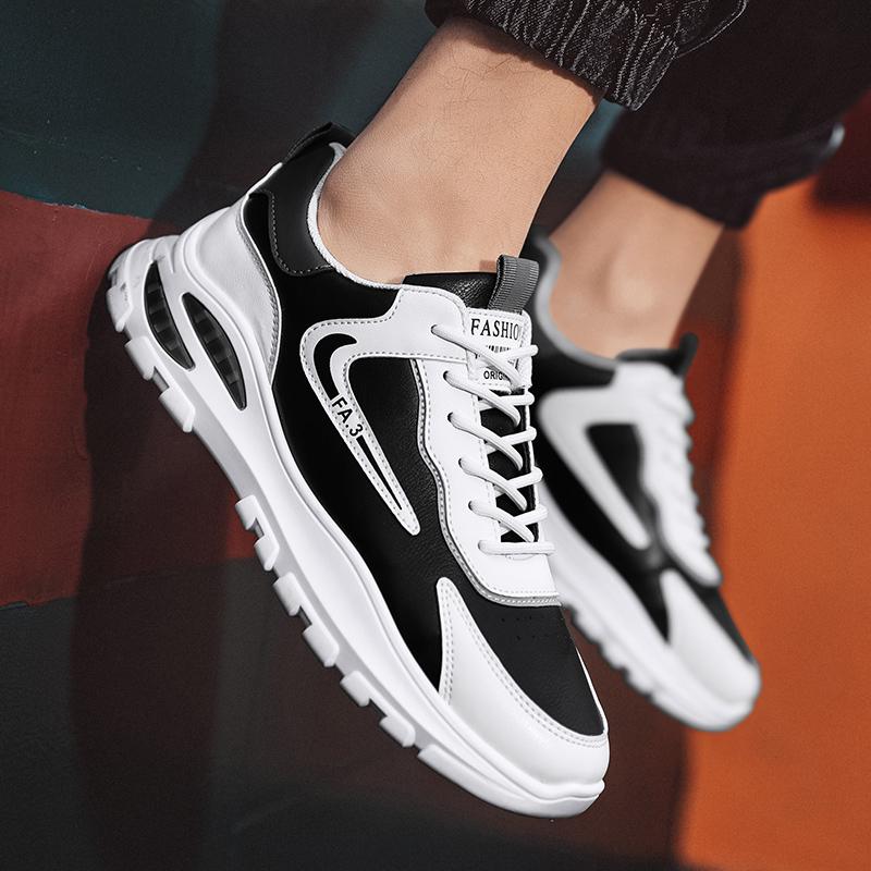 comfortable leather trainers