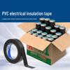 Black 10m PVC Electrician Tape: Waterproof, High Adhesion, Heat Resistant, Insulating