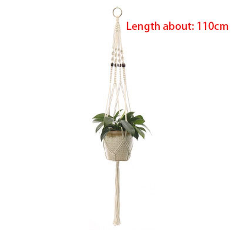 Handmade Macrame Plant Hanging Baskets Flowerpot Holder Balcony Courtyard Garden Wall Decoration Plant Hanger