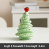 Ceramic Christmas Tree Night Light Xmas Desktop Decoration Ornaments Practical High-End Holiday Gift for Girls - Without Battery