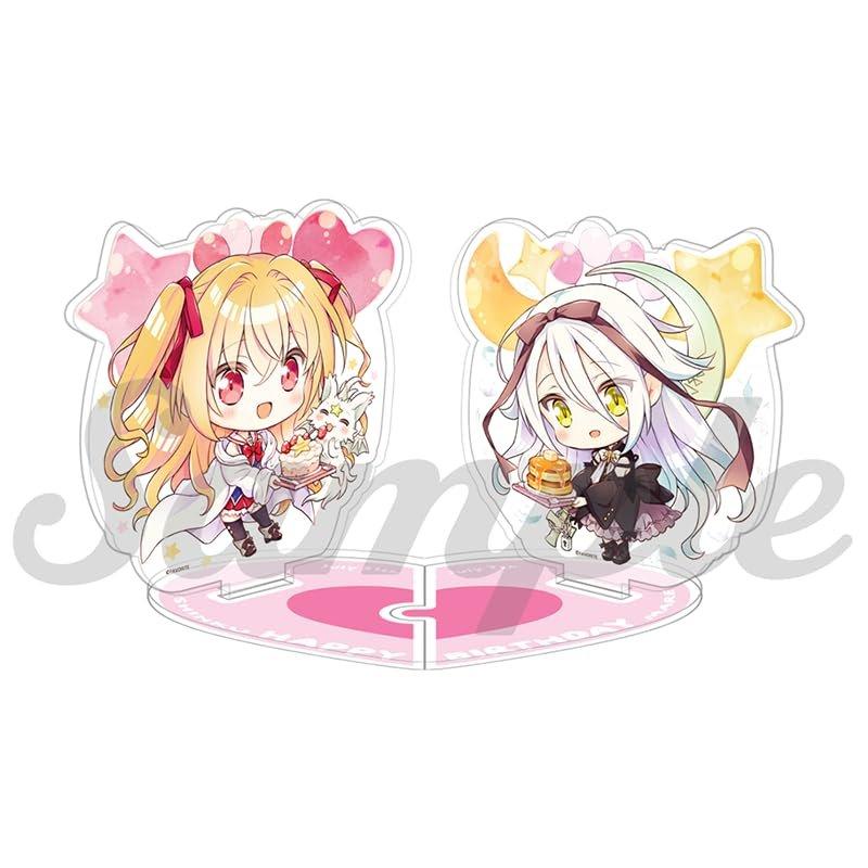 FAVORITE Hoshizora No Memoria Irotori Dori No Sekai Mare & Shinku 2025 Birthday Joint Acrylic Stand Mizutama Illustration