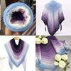 300g Organic Lace Cotton Blend Cake Roll Long Section Dyeing Yarn Hand-woven Shawl Scarf Skirt Hat Crochet Wool