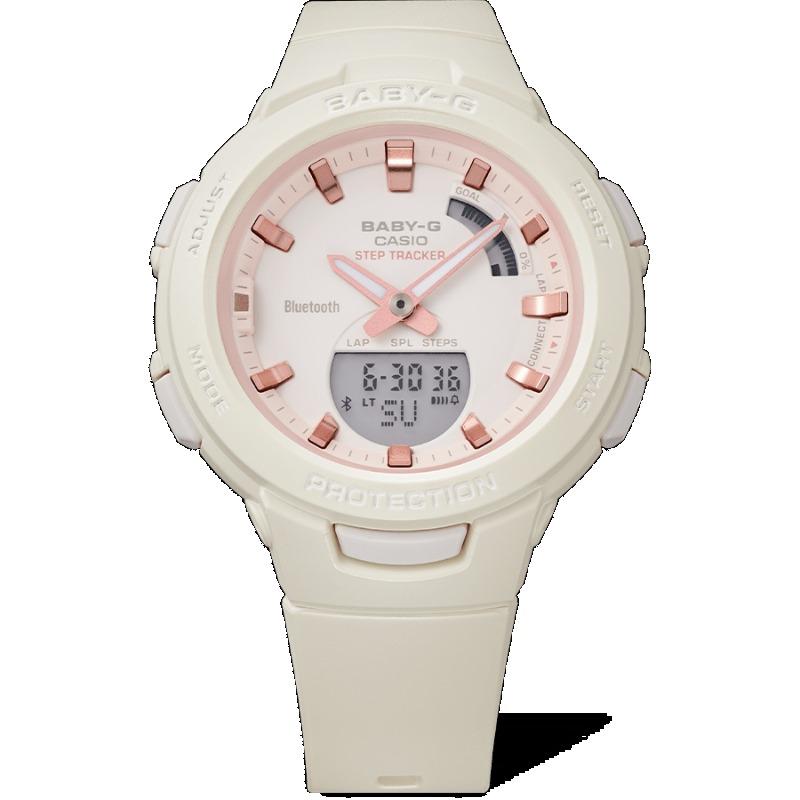 Casio Men's Resin 100M Water Resistant Digital Shock Resistant Quartz Watch BSA-B100CS-7A