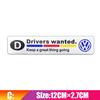 3D Metal Aluminium Badge Side Fender Badge Car Body Decoration Sticker Accessorie For VW Golf Tiguan T-Roc Polo Passat ID.4 MK7