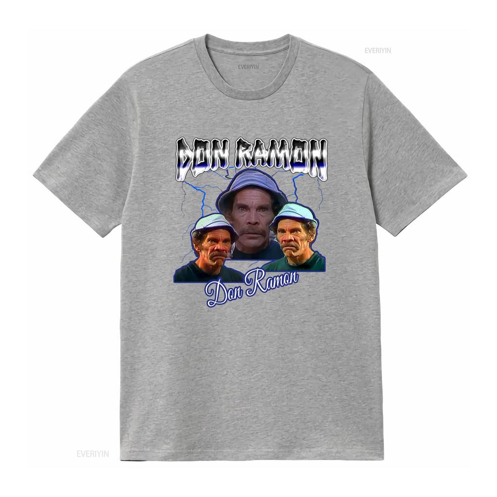 Don Ramon Bootleg Style T Shirt vintage Washed fashion designer clothes graphic Slightly streetwear homme Stylish Versatile