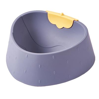 Pet Bowl Prevent Slip Collision Resistant Cute Strawberry Shape Cat Food Water Dish for Dog Puppy