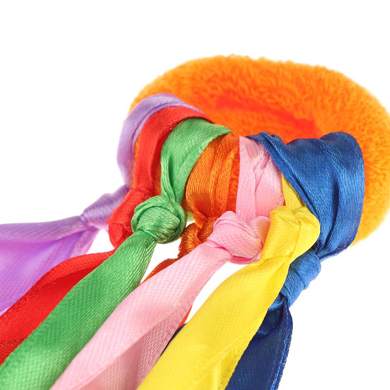 Children'S Wrist Ribbon Team Sports Pompom Cheerleading Big Match Pom Club Dance Props Elastic Bracelet With Elastic Rope