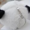 Adorable Black And White Panda Tail Keychain Cute Plush Cartoon Doll Accessory