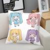 Hatsune Miku Q Version Throw Pillow Multi-Color Sailor Style Anime Cushion For Gaming Room Teen Room Sofa Bedroom Decor Fan Gift