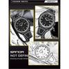 SANDA Fashionable Men's Quartz Watch Waterproof Silicone Strap Unique Scale Calendar Creative Lines Student Watches