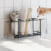 Non-Slip Toothbrush Holder Carbon Steel Electric Toothbrush Stand Toothpaste Shelf  Desktop
