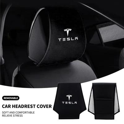 Car Seat Backrest Headrest Cover Pillow Towel For Model 3 2021 S X Style Roadster Invader Coil Mod WYE K80 Accessories