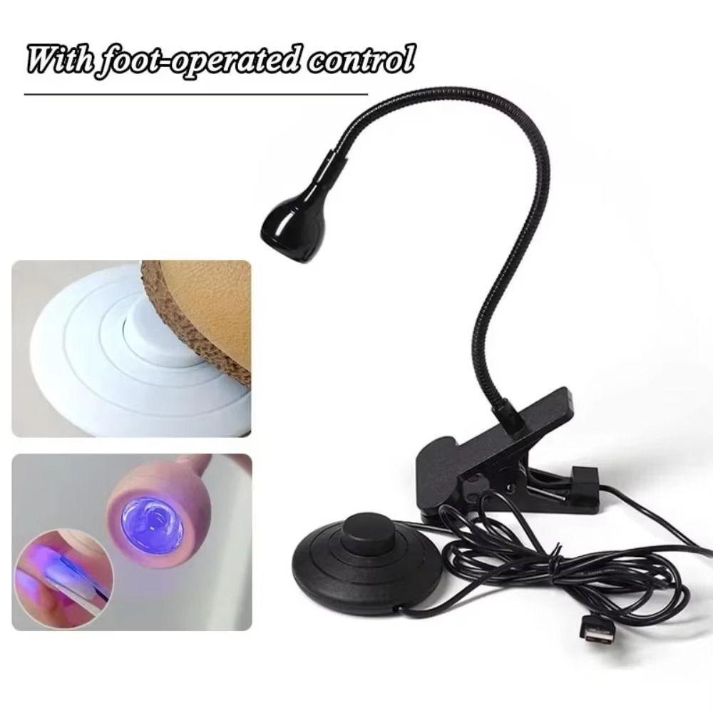Foot Pedal Switch UV LED Nail Lamp Clip-On Gel Polish Curing Lamp Nail Drying Light  Nail Salon