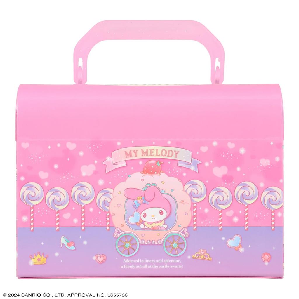 Shobido Sanrio Makeup Box Cosmetic Lip Lip Nail Eyeshadow and Nail File Set Gloss, Balm, Water-Based Polish, Palette, (My Melody)
