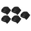 5PCS Sleeping Hair Cap Silk Fabric Wide Band Satin Bonnet Breathable Headband Bonnets