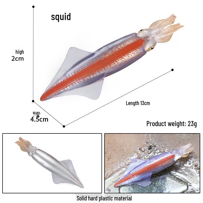 Marine Life Toy Set: Squid, Octopus & Jellyfish Figurines for Kids