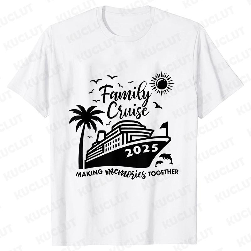 Family Cruise 2025 Tshirts Family Making Memories Together Tshirts Holiday Vacation Trip Shirt Cruise Squad T Shirts Tops
