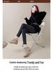 Women's Korean-Style Fleece-Lined High-Top Shoes - Versatile, Thick-Soled, Warm, Cotton Sporty Casual Dad Shoes