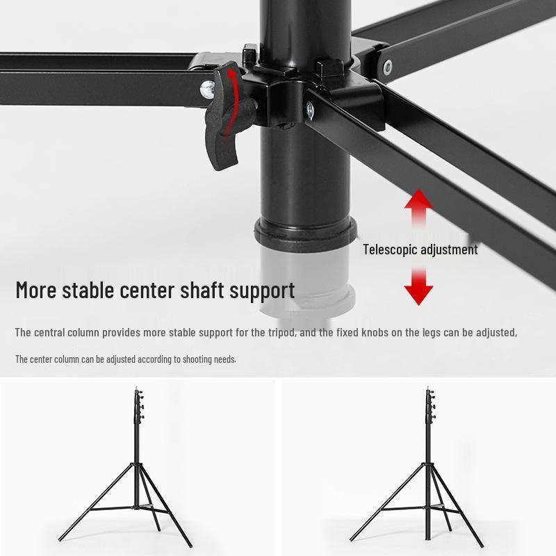 Ambitful 4m Heavy Duty Studio Light Stand with 1/4 and 3/8" Mounts