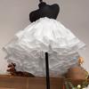 Women Girls Short Crinoline Petticoat Adult Elastic Waist Underskirt for Wedding Dress Cosplay Big Hem Dress White Skirt Bridal